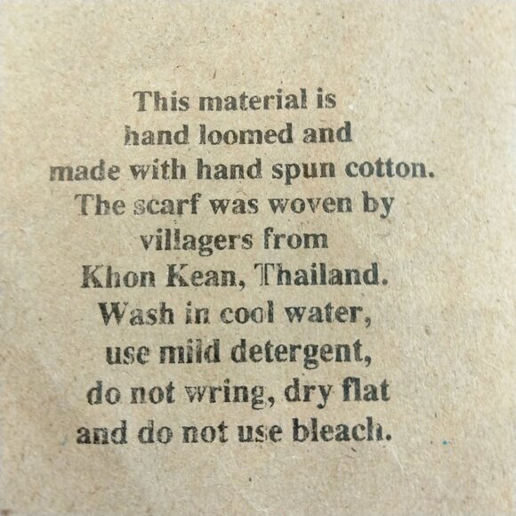 Blue Scarf Fringe 76 Long Lightweight Women Hand Spun Cotton Summer Festival - Picture 7 of 7